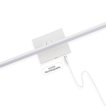Santino 28" Modern Minimalist Swivel Integrated Dimmable LED Rechargeable Picture Light with Touch Sensor - JONATHAN Y